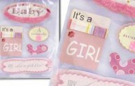 Handmade Stickers - It's A Girl