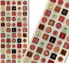 Pretty Girl Alphabet Stickers
