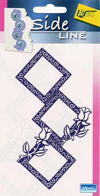 Avec Metal Stencil - Sideline Square Flower