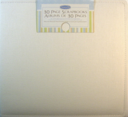 Memorystor Linen Scrapbook - 12" x 12" Off White
