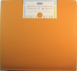 Memorystor Linen Scrapbook - 12\" x 12\" Orange