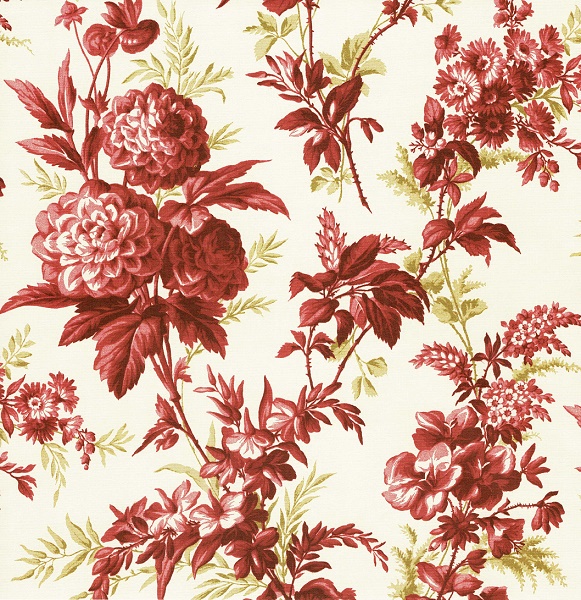Anna Griffin Paper 12"x 12" Jolie Collection-Chrysanthemum Red
