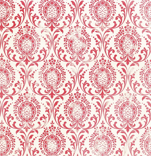 Anna Griffin Paper 12\"x 12\" Madison Collection-Damask Cherry