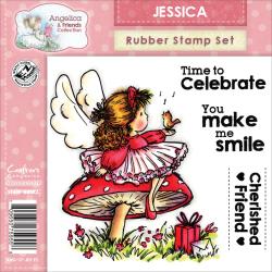 Crafters Companion Angelica Rubber Stamps - Jessica