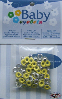 Baby Eyelets 1/8\"-Balloons-Bright Yellow