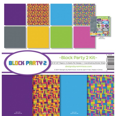 Reminisce Collection Kit 12\"X12\" Block Party 2