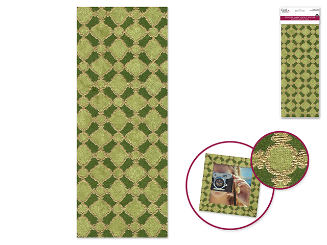 Craft Decor: Crop-It Sticker Fabric - Moroccan Green