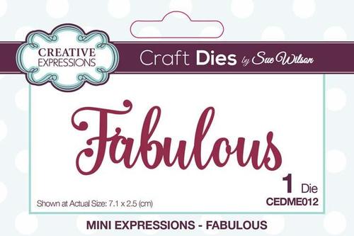 Sue Wilson Mini Expressions Collection Fabulous