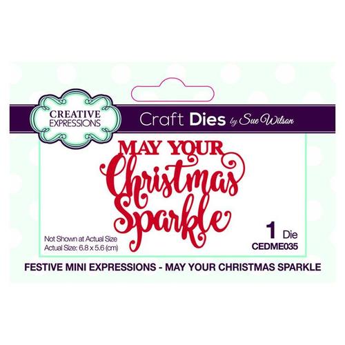 Sue Wilson Mini Expressions Collection May Your Christmas Sparkl
