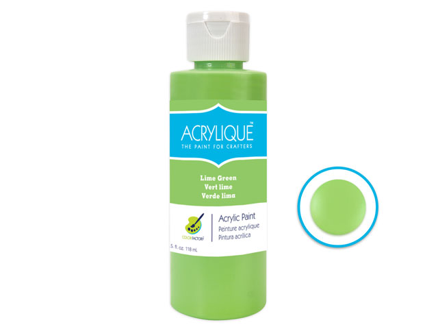 Color Factory Acrylique Paint 4 oz/ 118ml - Lime Green