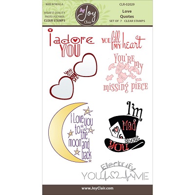Joy Clair Clear Stamps 4\"X6\" Love Quotes