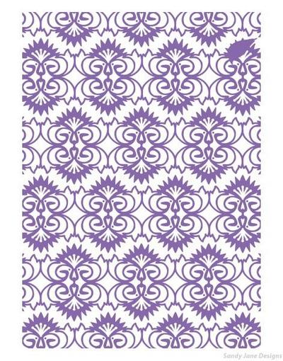 Couture Creations Embossing Folder Velvet Tea Lights Marriot Col