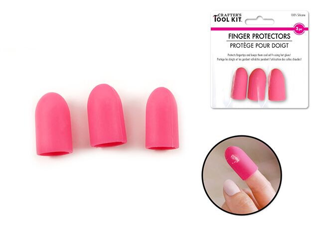 Crafter's Toolkit: Silicone Finger Protectors x3 Non-Stick