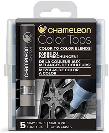 Chameleon Color Tops Marker Set 5/Pkg Gray Tones