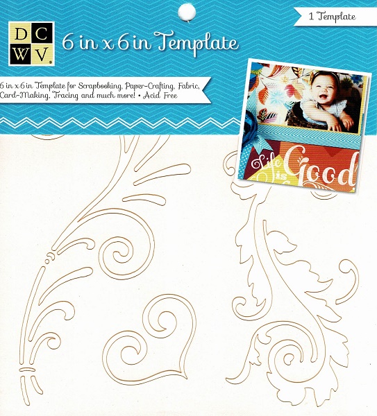 DCWV 6\"x 6\" Template - Swirls