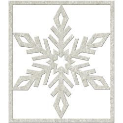 FabScraps Floral Delight Die-Cut - Big Snowflake