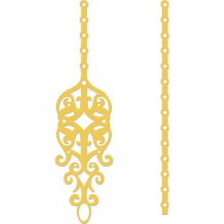 Kaisercraft Dies Ornate Charm & Chain 4.75\"X1.25\"