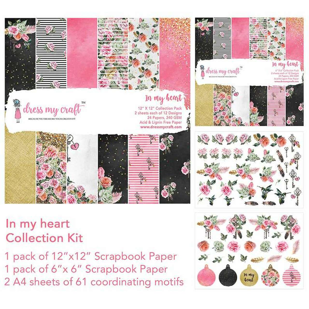 Dress My Crafts Collection Kit In My Heart