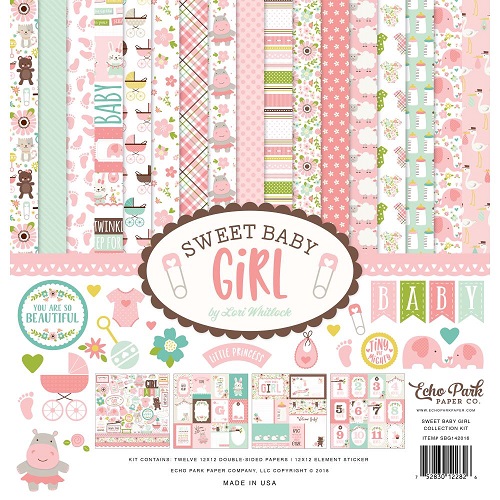 Echo Park Collection Kit 12"x12" - Sweet Baby Girl