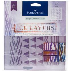 Design Memory Craft Ice Layers Adhesive Textures 6.5"X9.75" Trib