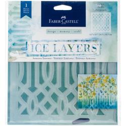 Design Memory Craft Ice Layers Adhesive Textures 6.5"X9.75" Latt