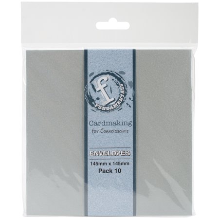 Fundamentals Cardmaking Envelopes 5.75\"X5.75\" 10/Pkg Silver