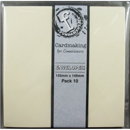 Fundamentals Cardmaking Envelopes 5.75\"X5.75\" 10/Pkg Cream