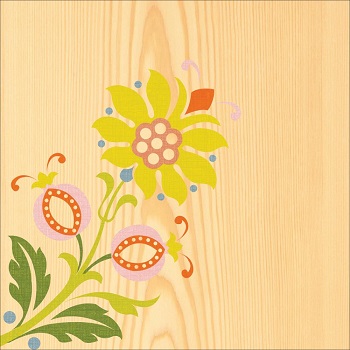 K & Company Designer Paper - Edamame Bright Floral