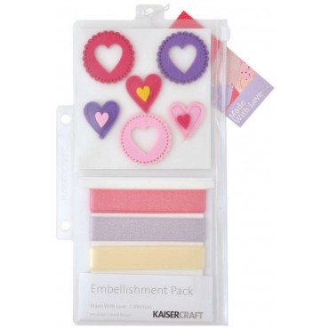 Kaisercraft Collection Embellishment Pack - Made With Love