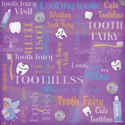 Karen Foster Tooth Fairy Paper - Toothless Collage