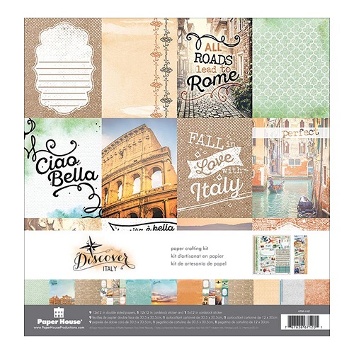 Paper House Paper Crafting Kit 12"X12" - Italy