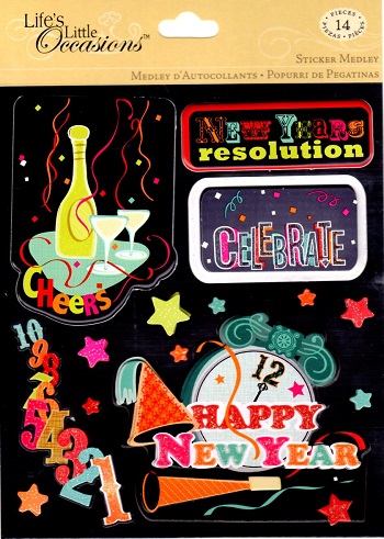 K&Company Life\'s Little Occasions Sticker Medley-New Years