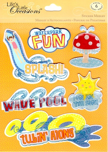 K&Company Life\'s Little Occasions Sticker Medley-Waterpark