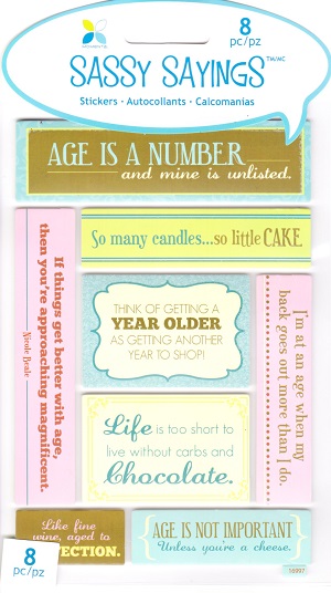 Momenta Sassy Sayings Stickers - Woman Birthday
