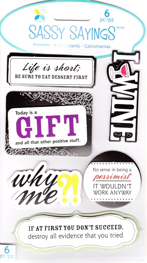 Momenta Sassy Sayings Stickers - 3D Talk