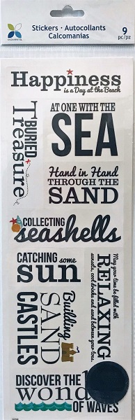 Momenta Vellum Stickers - Bold Beach