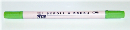 Zig Scroll & Brush Marker - Spring Green
