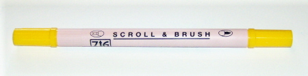Zig Scroll & Brush Marker - Pure Yellow