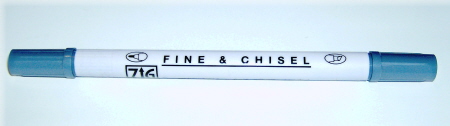 Zig Fine & Chisel Marker - Denim
