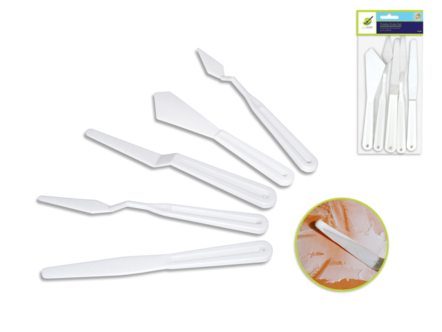 Color Factory Tool: Palette Knife Set - 5 pc Plastic
