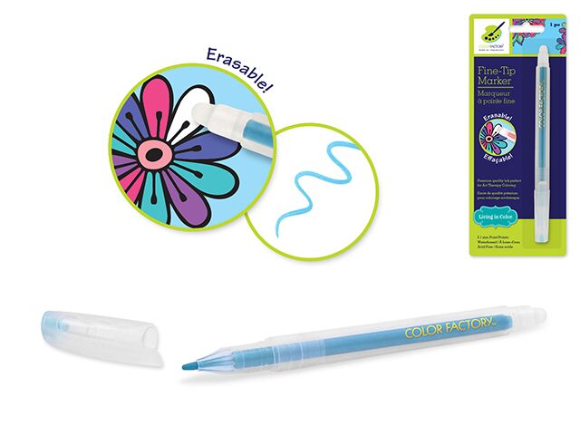 Color Factory Fine Tip Erasable Ink Marker - Aqua