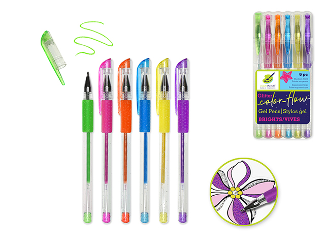 Color Factory Living In Color Premium Glitter Gel Pen - Brights