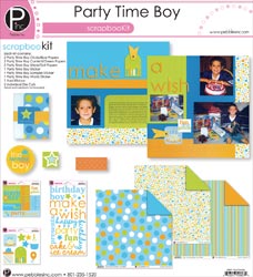Pebbles Inc Scrapbook Kit - Party Time Boy