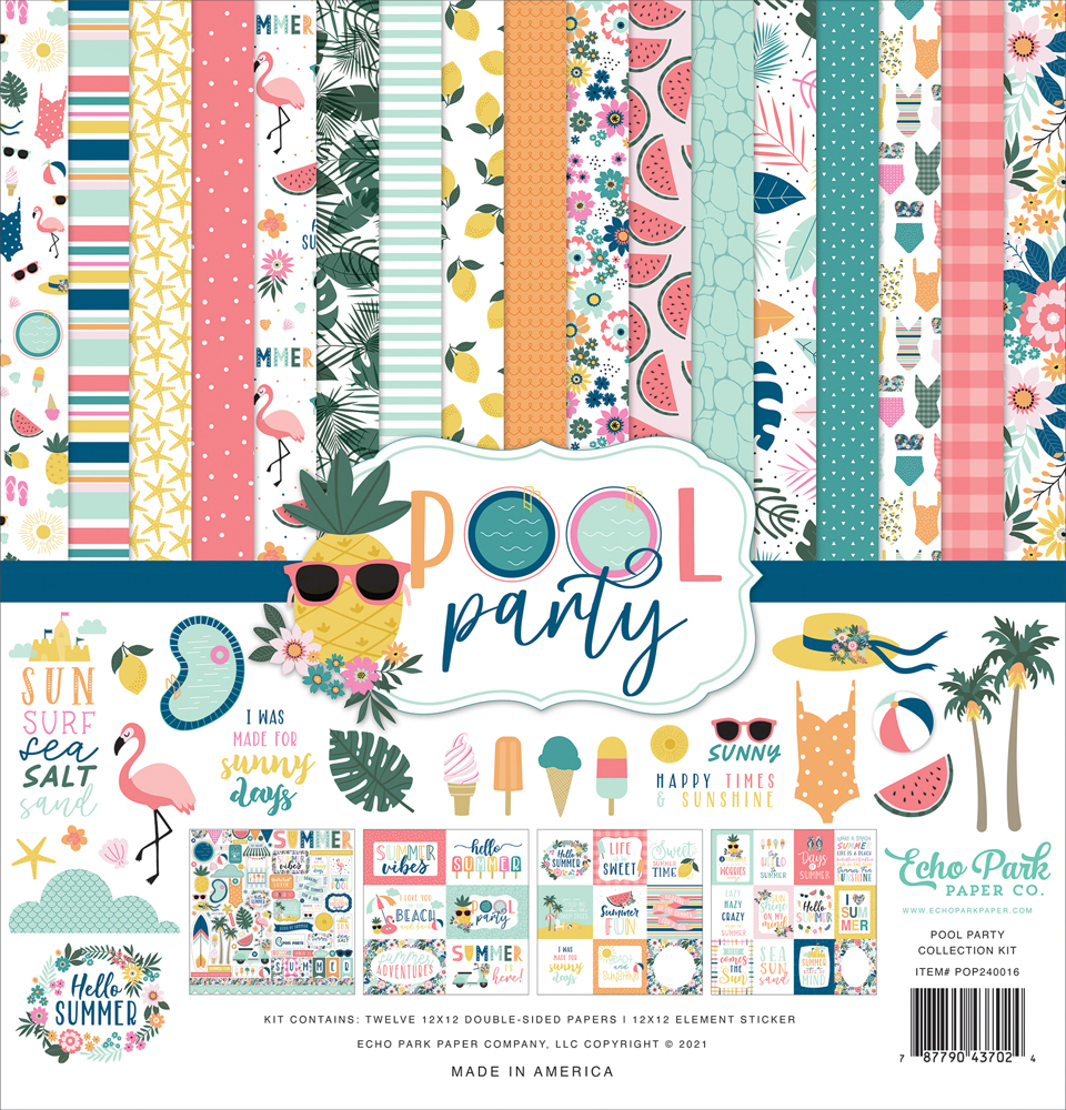 Echo Park Collection Kit 12"x12" - Pool Party