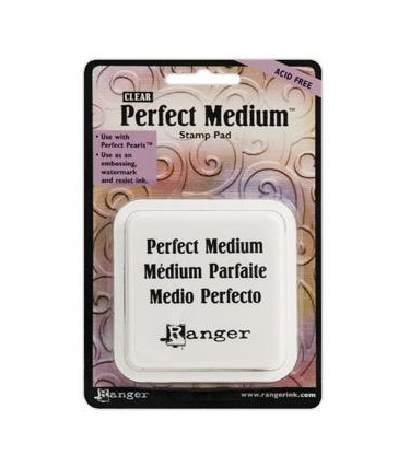 Ranger Perfect Medium Stamp Pad 3\"X3\" - Clear