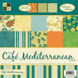 DCWV Cafe Mediterranean Stack 12\" x 12\" - 48 sheets