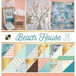 DCWV Double-Sided Cardstock Stack 12"X12" 36/Pkg Beach House