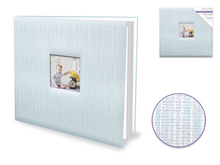 Forever in Time Scrapbook Album 12"x12" - Blue Shimmer