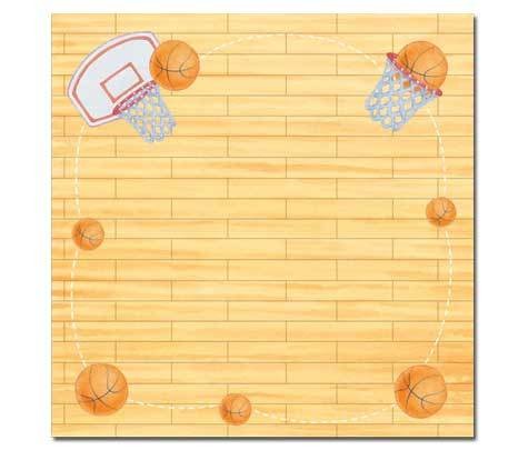Scrapbooking Paper 12\" x 12\" - Sports - Basketball (25)