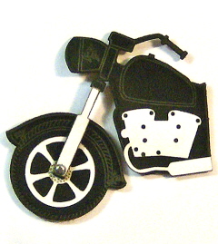 Handmade Tag - Motorcycle Front